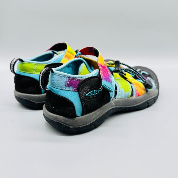 Keen Sandals Boys 5 Rainbow Tie Dye Newport H2 Hiking Outdoor Trekking Shoes - Picture 9 of 12